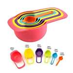 Plastic Color Measuring Spoons (6 Pack)